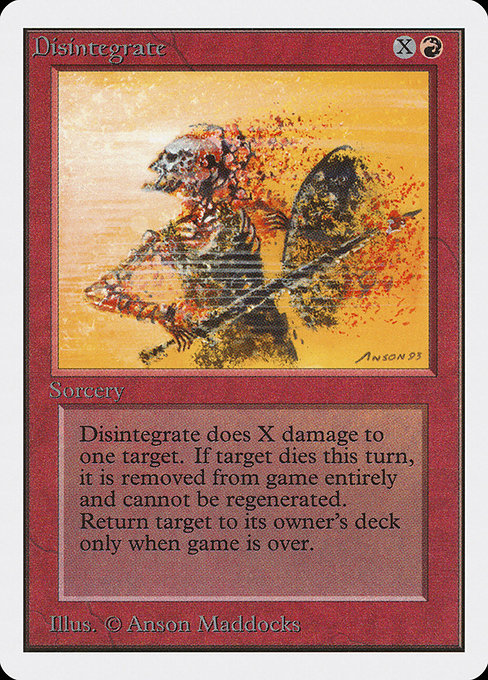 Disintegrate from Unlimited Edition