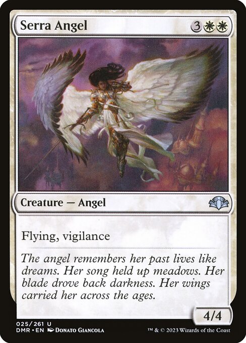 Serra Angel from Dominaria Remastered