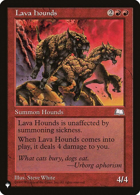 Lava Hounds highlighted card art