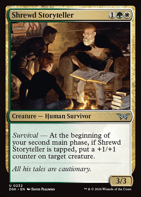 Shrewd Storyteller highlighted card art