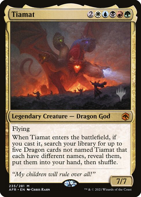 Tiamat from Adventures in the Forgotten Realms Promos