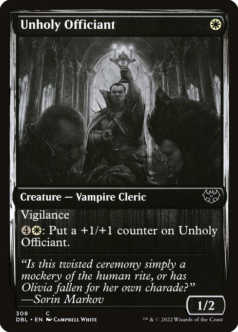 Unholy Officiant highlighted card art