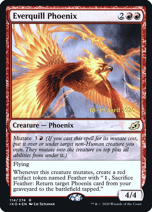 Everquill Phoenix from Ikoria: Lair of Behemoths Promos