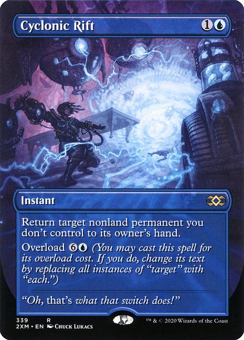 Cyclonic Rift from Double Masters