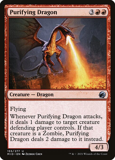 Purifying Dragon from Innistrad: Midnight Hunt