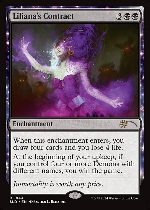 Liliana's Contract highlighted card art