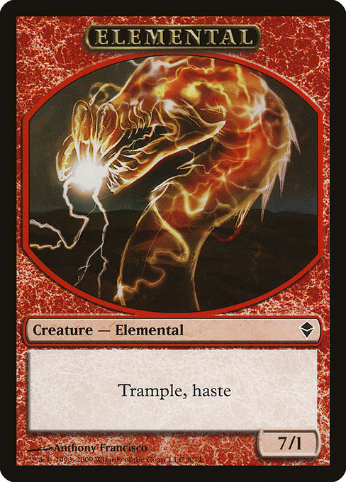 Elemental highlighted card art