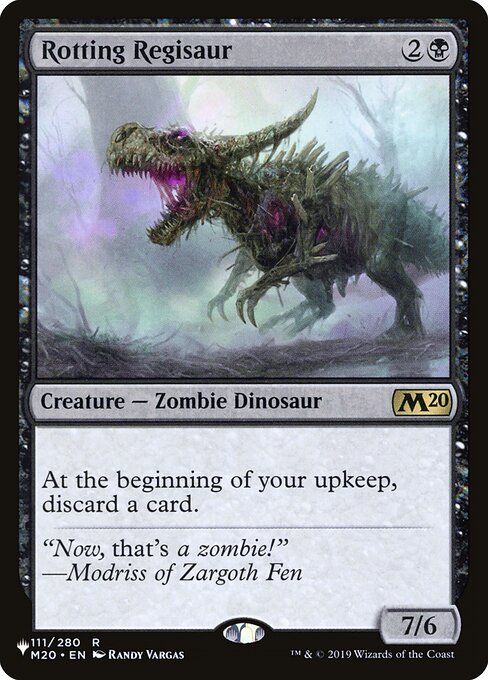 Rotting Regisaur from The List