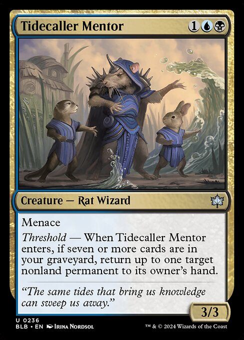 Tidecaller Mentor highlighted card art