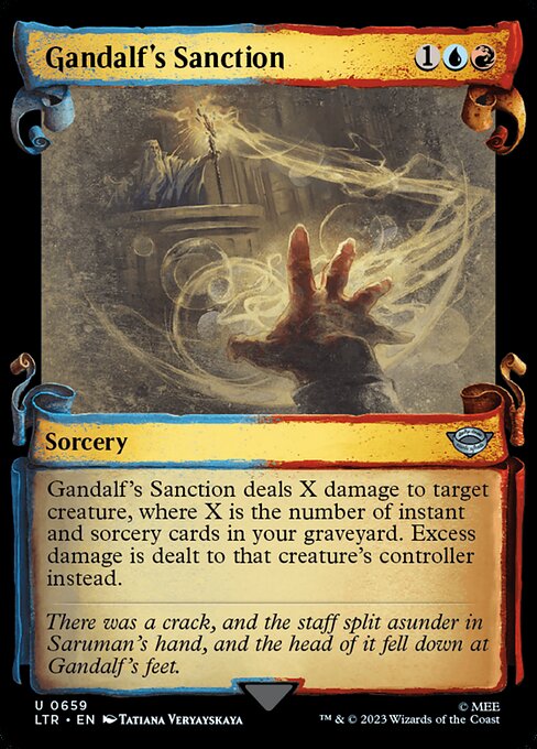 Gandalf's Sanction highlighted card art