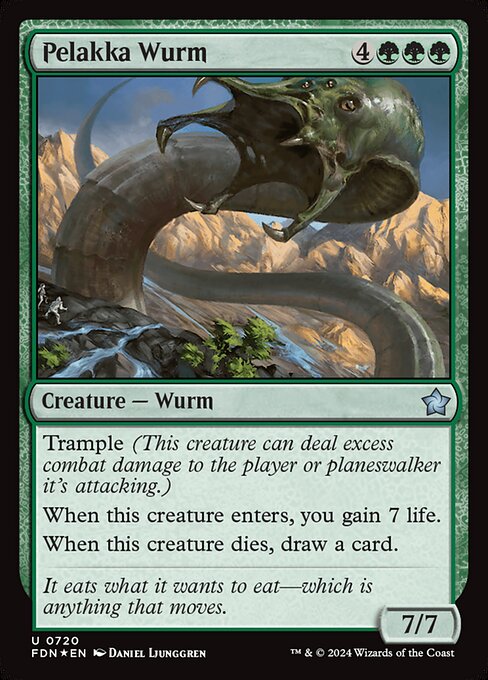 Pelakka Wurm highlighted card art
