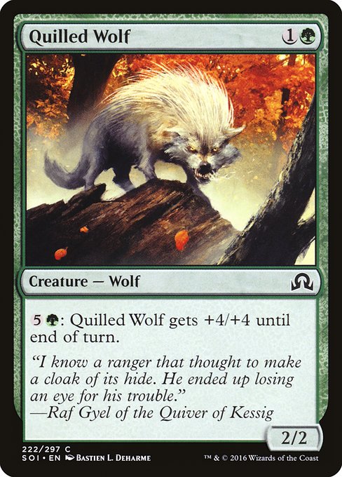 Quilled Wolf highlighted card art