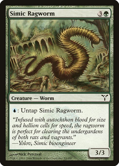 Simic Ragworm highlighted card art