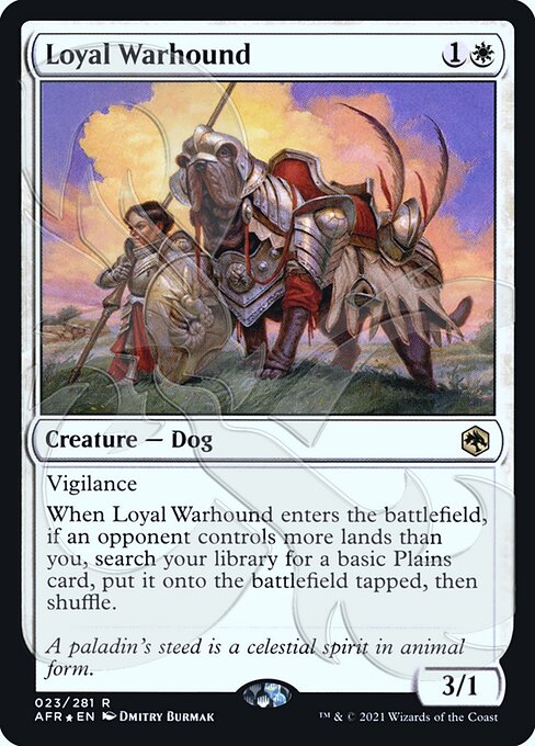Loyal Warhound from Adventures in the Forgotten Realms Promos