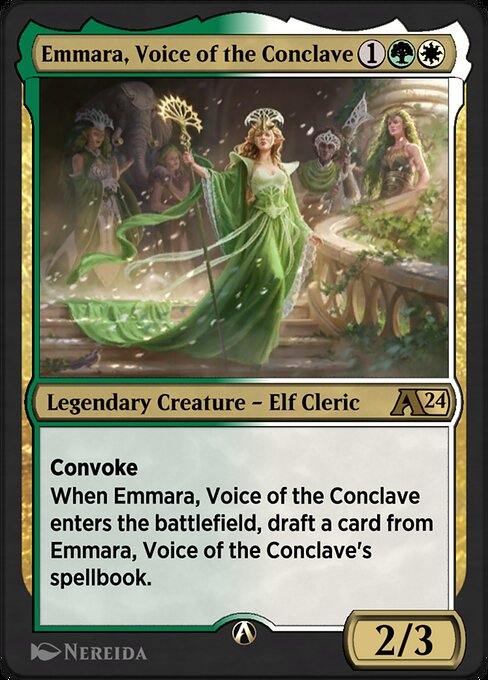 Emmara, Voice of the Conclave highlighted card art