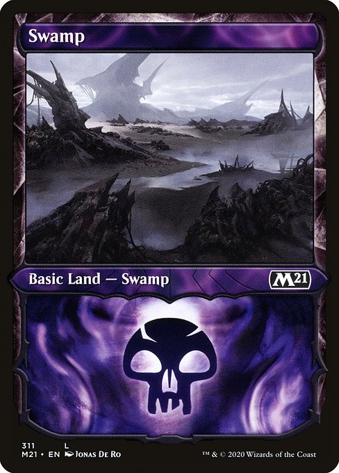 Swamp from Core Set 2021