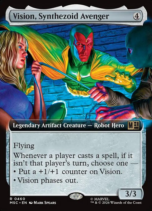 Vision, Synthezoid Avenger from Marvel Super Heroes Commander