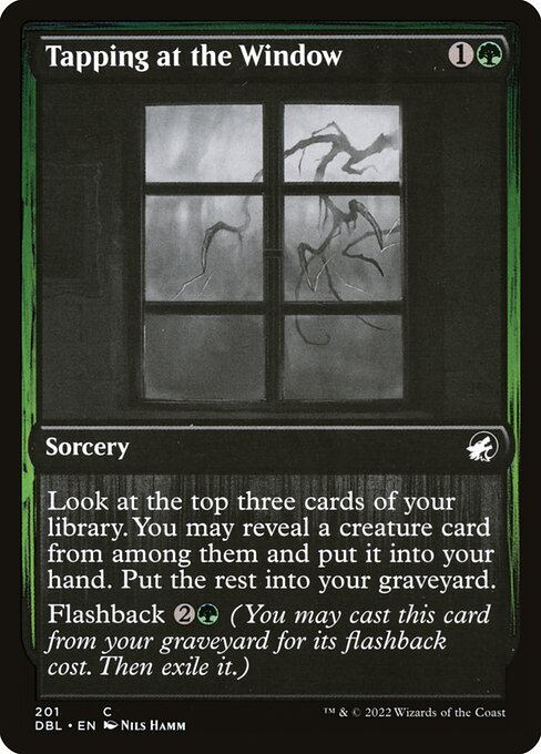 Tapping at the Window highlighted card art