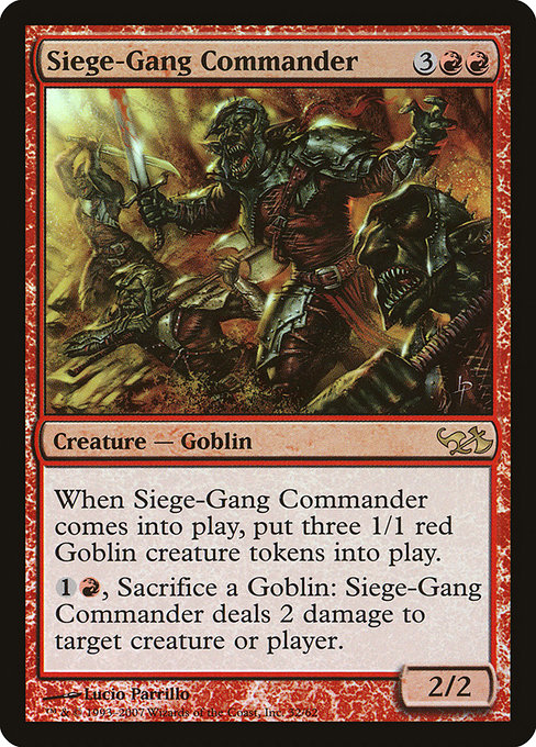 Siege-Gang Commander from Duel Decks: Elves vs. Goblins