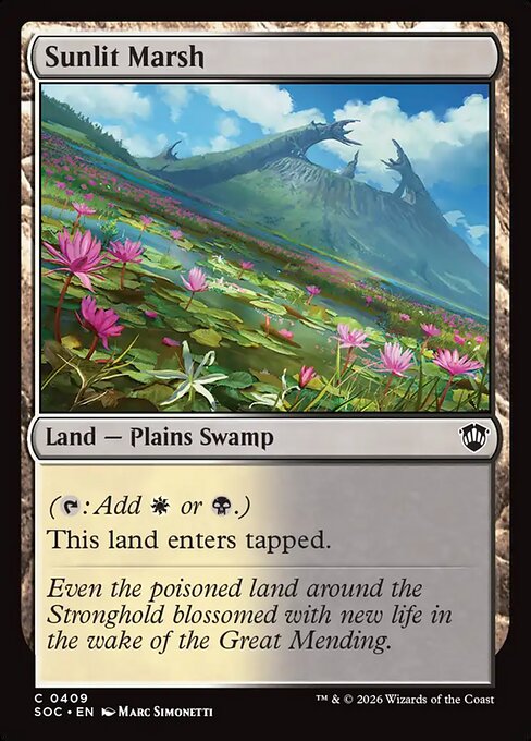 Sunlit Marsh from Secrets of Strixhaven Commander