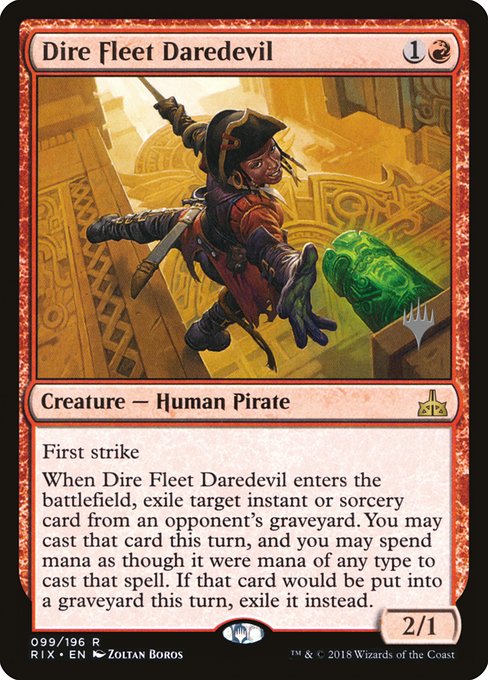 Dire Fleet Daredevil from Rivals of Ixalan Promos
