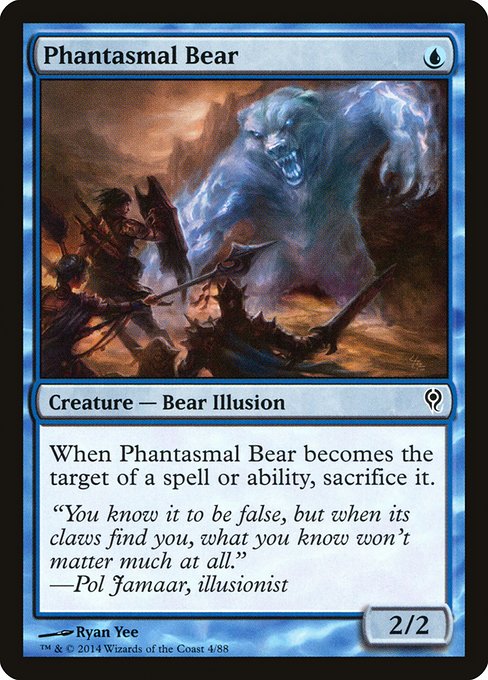 Phantasmal Bear from Duel Decks: Jace vs. Vraska