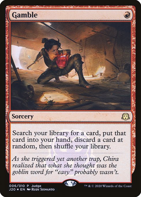 Gamble from Judge Gift Cards 2020