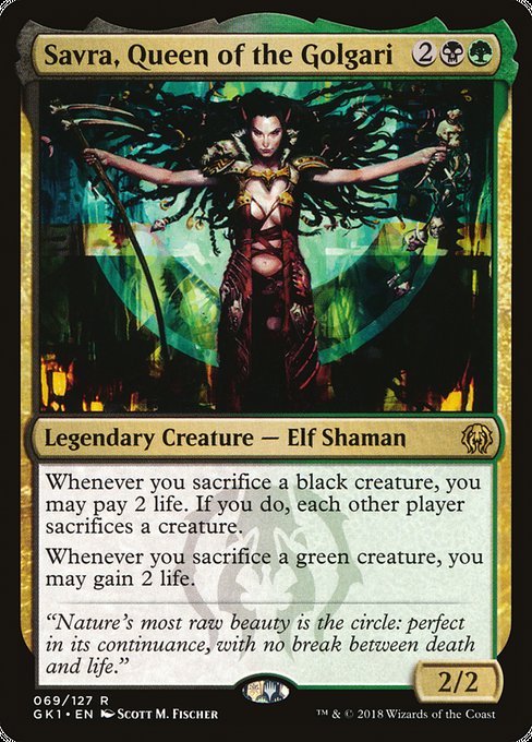 Savra, Queen of the Golgari from GRN Guild Kit