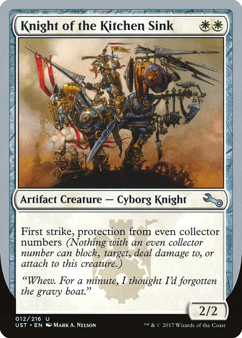 Knight of the Kitchen Sink highlighted card art