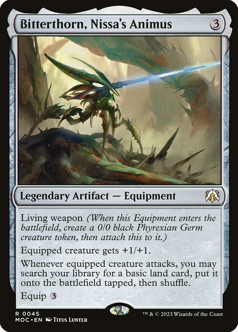 Bitterthorn, Nissa's Animus from March of the Machine Commander