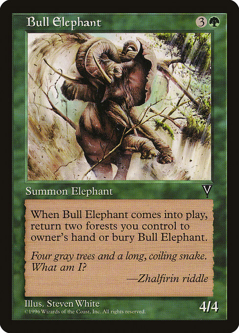 Bull Elephant highlighted card art