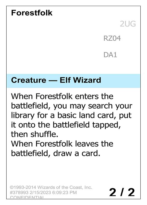 Forestfolk highlighted card art