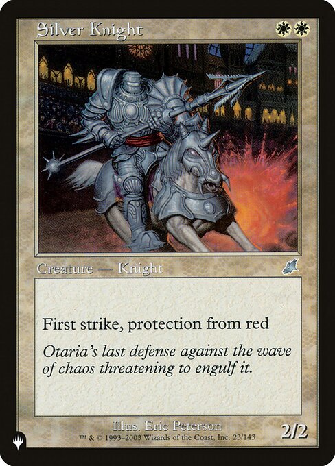 Silver Knight highlighted card art