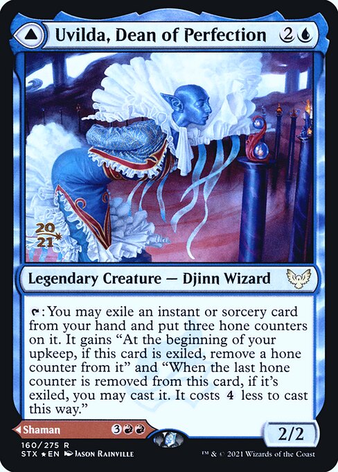 Uvilda, Dean of Perfection // Nassari, Dean of Expression from Strixhaven: School of Mages Promos