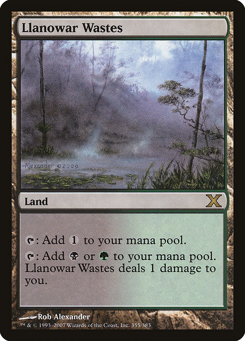 Llanowar Wastes from Tenth Edition