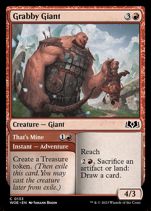 Grabby Giant // That's Mine highlighted card art