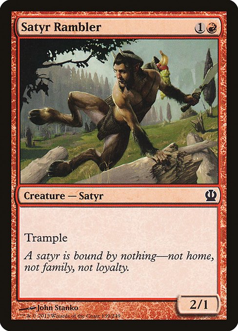 Satyr Rambler highlighted card art