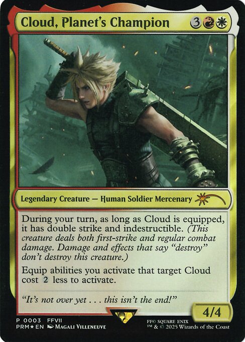 Cloud, Planet's Champion highlighted card art