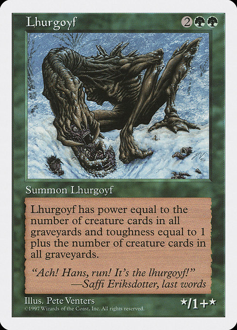 Lhurgoyf from Fifth Edition