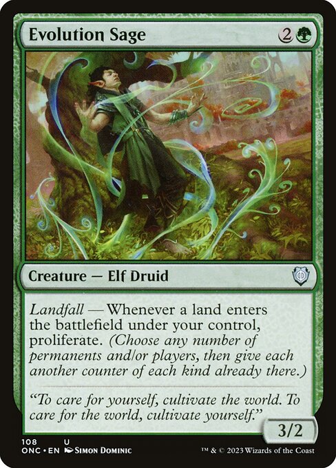 Evolution Sage from Phyrexia: All Will Be One Commander