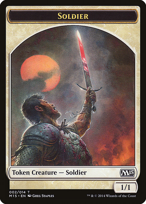 Soldier from Magic 2015 Tokens