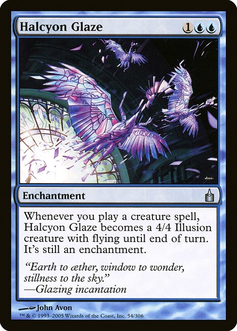 Halcyon Glaze highlighted card art