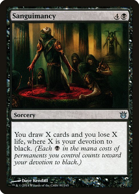 Sanguimancy highlighted card art