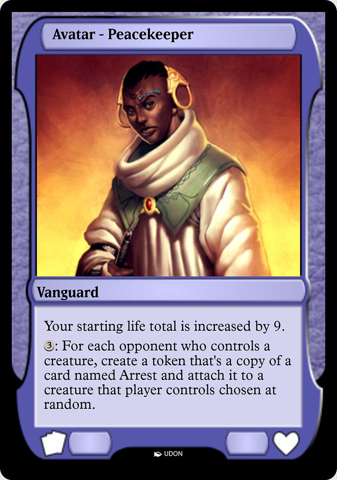 Peacekeeper Avatar highlighted card art