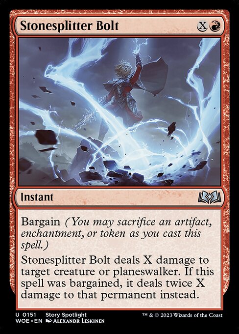 Stonesplitter Bolt highlighted card art