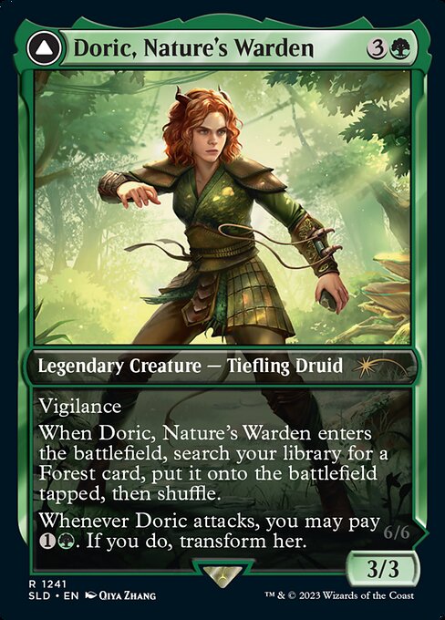 Casal, Lurkwood Pathfinder // Casal, Pathbreaker Owlbear from Secret Lair Drop