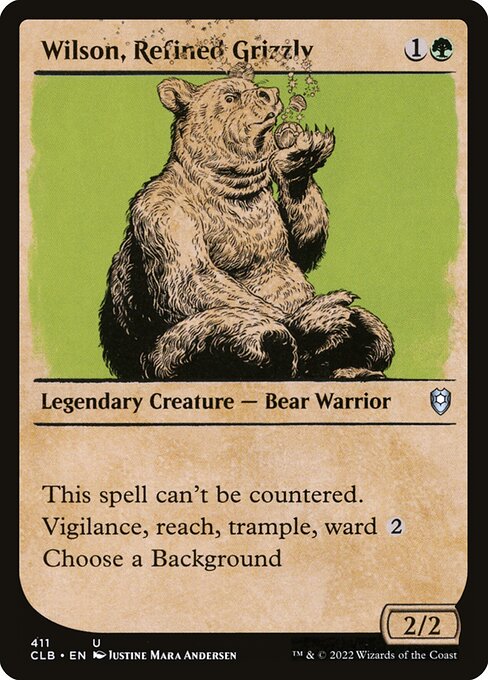 Wilson, Refined Grizzly from Commander Legends: Battle for Baldur's Gate