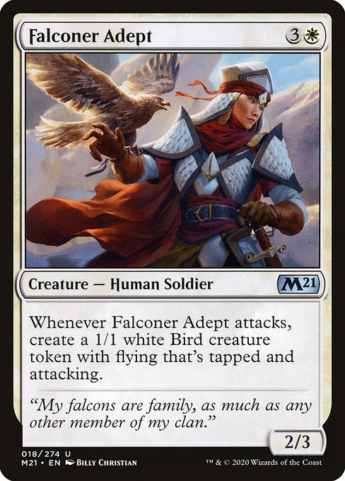 Falconer Adept highlighted card art