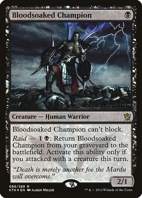 Bloodsoaked Champion from Khans of Tarkir Promos