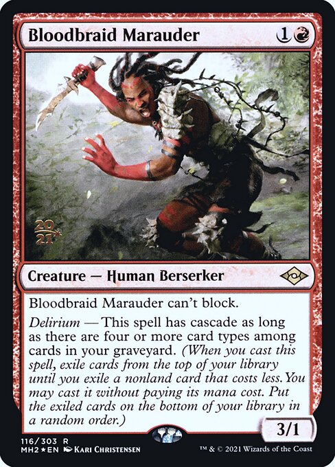 Bloodbraid Marauder from Modern Horizons 2 Promos